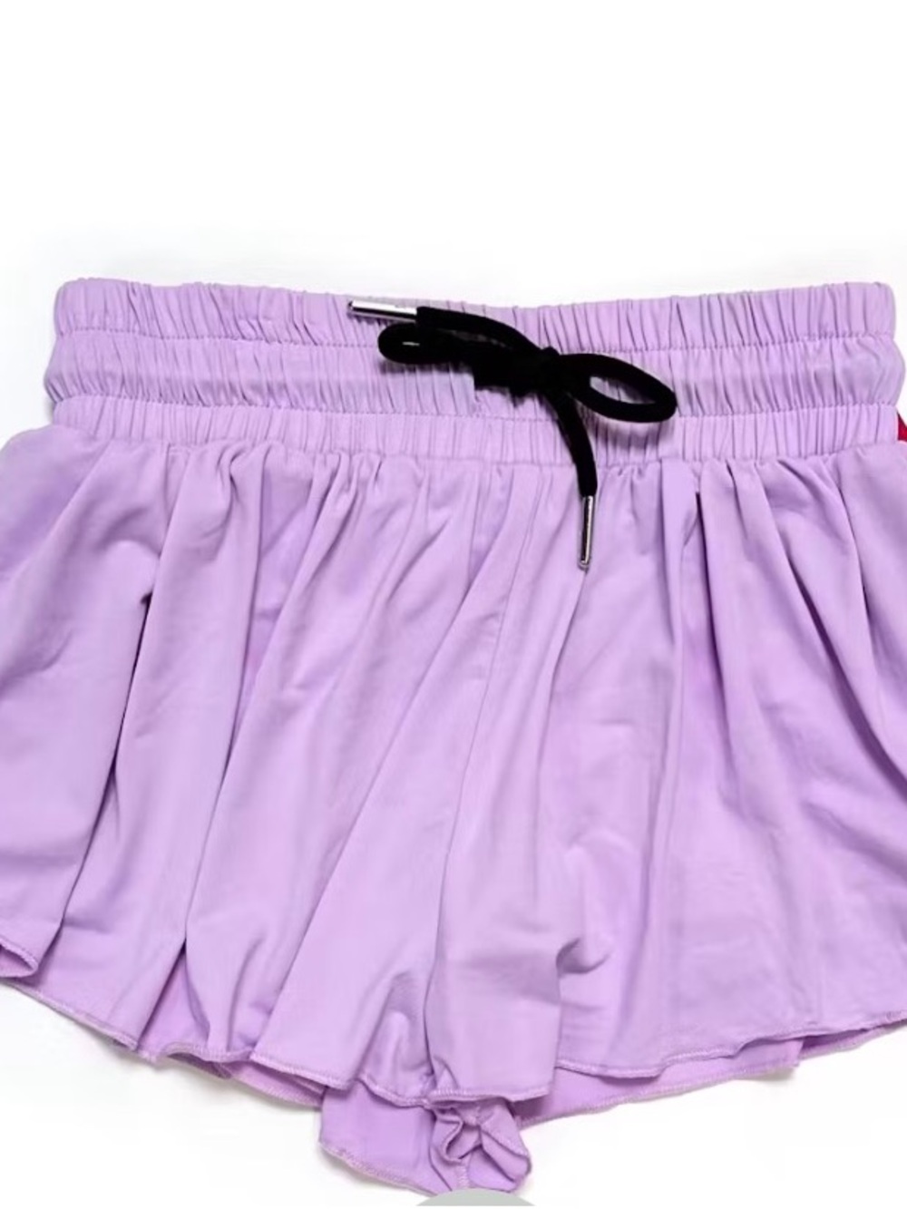 Justice Rose/Pink Girls' Active Shorts with Drawstring - Picture 2 of 6